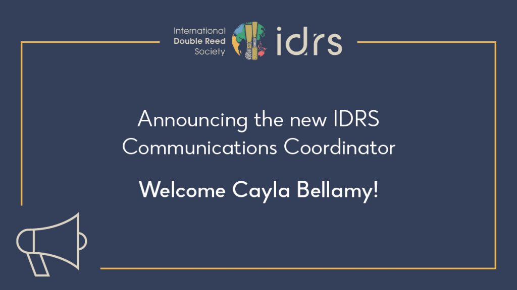 Welcome to Cayla Bellamy, our new IDRS Communications Coordinator!