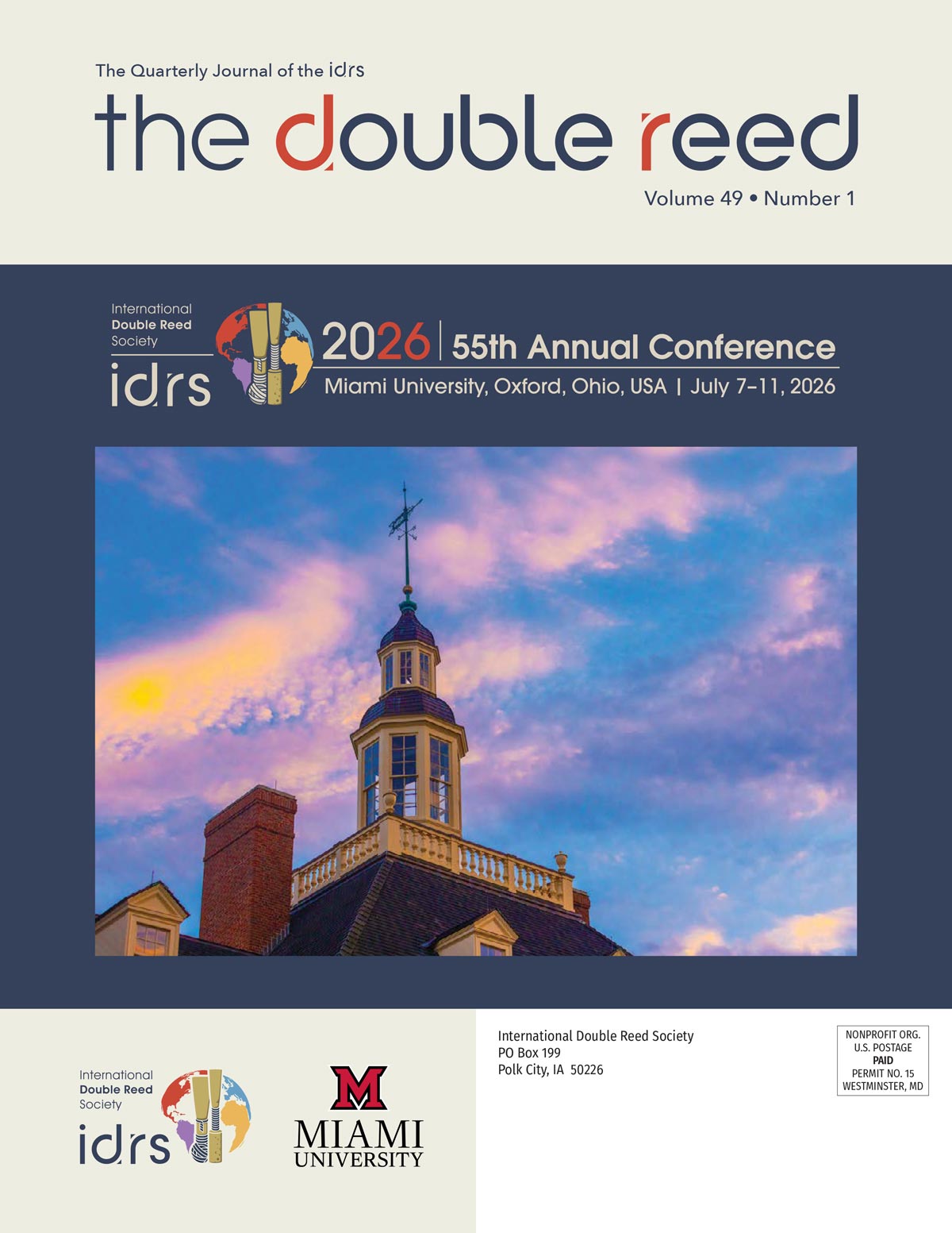 The Double Reed Magazine 2026 Vol. 49-1