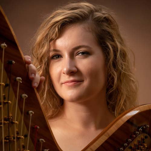Emily-Stone-harp-500 Emily Stone, harp