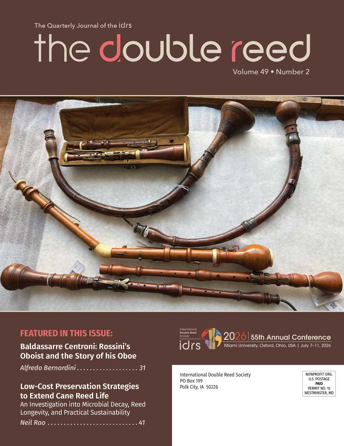 DR49_2cover-1200 The Double Reed Magazine 2026 Vol. 49-2 – Cover